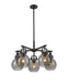 Innovations - 410-5CR-BK-G410-7SM - Five Light Chandelier - Downtown Urban - Matte Black