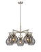 Innovations - 410-5CR-SN-G410-7SM - Five Light Chandelier - Downtown Urban - Satin Nickel