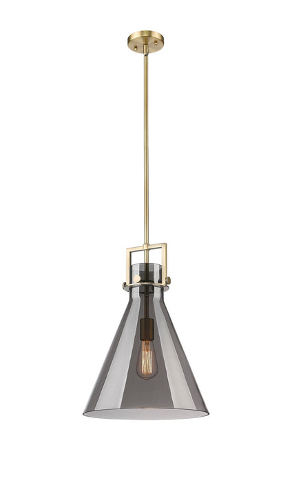 Innovations - 411-1SL-BB-G411-14SM - One Light Pendant - Newton - Brushed Brass