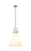 Innovations - 411-1SL-BB-G411-14WH - One Light Pendant - Newton - Brushed Brass