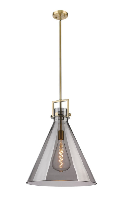 Innovations - 411-1SL-BB-G411-18SM - One Light Pendant - Newton - Brushed Brass