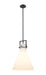 Innovations - 411-1SL-BK-G411-14WH - One Light Pendant - Newton - Matte Black