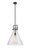 Innovations - 411-1SL-BK-G411-16SDY - One Light Pendant - Newton - Matte Black