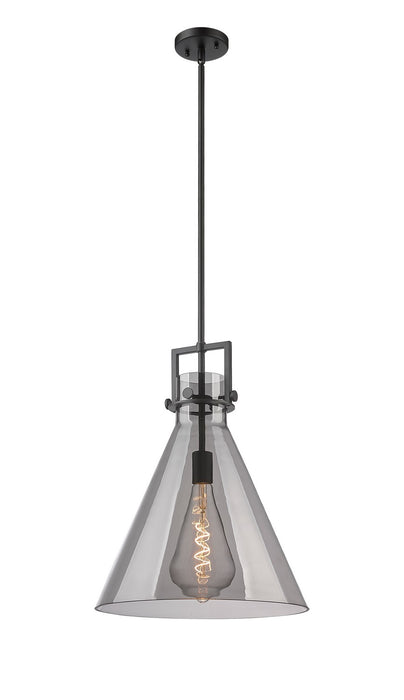 Innovations - 411-1SL-BK-G411-16SM - One Light Pendant - Newton - Matte Black