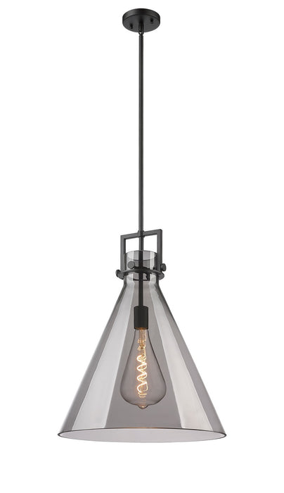 Innovations - 411-1SL-BK-G411-18SM - One Light Pendant - Newton - Matte Black