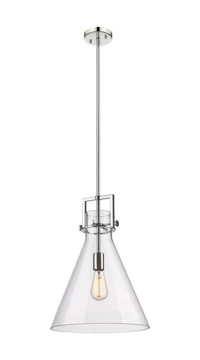 Innovations - 411-1SL-PN-G411-14CL - One Light Pendant - Newton - Polished Nickel