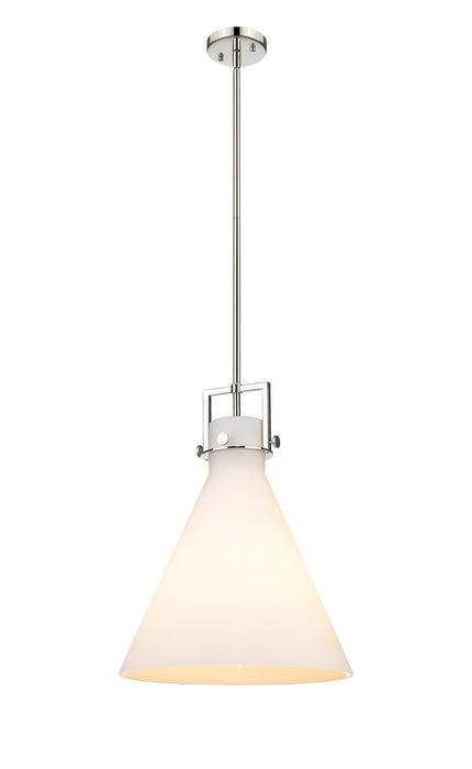 Innovations - 411-1SL-PN-G411-16WH - One Light Pendant - Newton - Polished Nickel