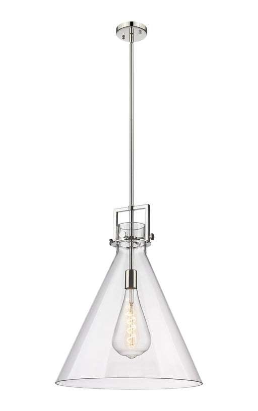 Innovations - 411-1SL-PN-G411-18CL - One Light Pendant - Newton - Polished Nickel