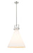 Innovations - 411-1SL-PN-G411-18WH - One Light Pendant - Newton - Polished Nickel