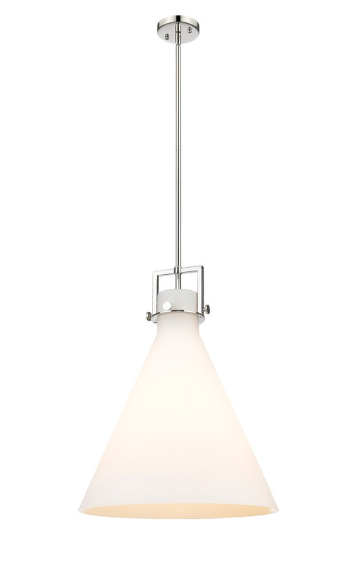 Innovations - 411-1SL-PN-G411-18WH - One Light Pendant - Newton - Polished Nickel