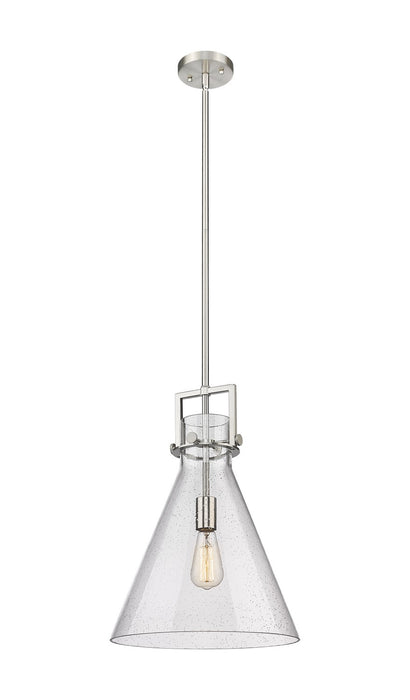 Innovations - 411-1SL-SN-G411-14SDY - One Light Pendant - Newton - Brushed Satin Nickel