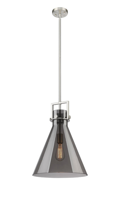 Innovations - 411-1SL-SN-G411-14SM - One Light Pendant - Newton - Brushed Satin Nickel