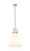 Innovations - 411-1SL-SN-G411-14WH - One Light Pendant - Newton - Brushed Satin Nickel