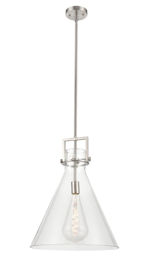 Innovations - 411-1SL-SN-G411-16CL - One Light Pendant - Downtown Urban - Satin Nickel