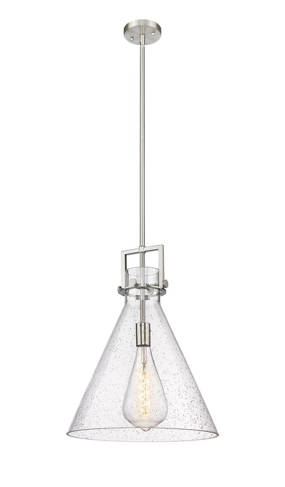 Innovations - 411-1SL-SN-G411-16SDY - One Light Pendant - Newton - Brushed Satin Nickel