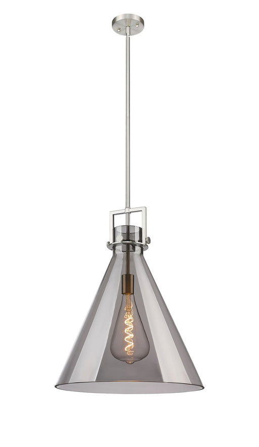 Innovations - 411-1SL-SN-G411-18SM - One Light Pendant - Newton - Brushed Satin Nickel