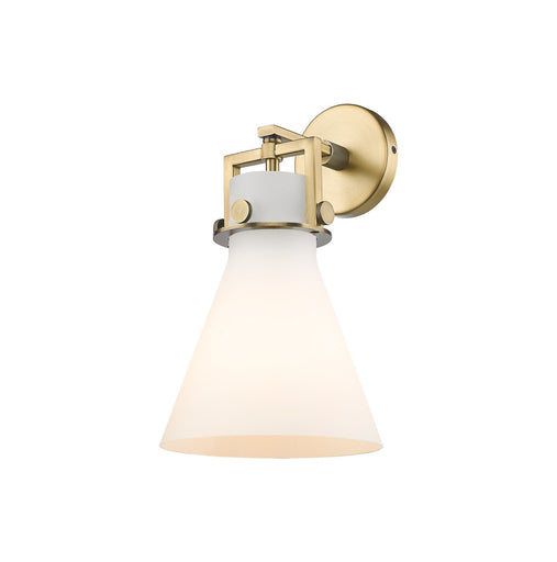 Downtown Urban One Light Wall Sconce Brushed Brass