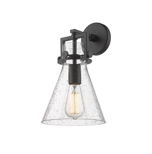 Downtown Urban One Light Wall Sconce Matte Black