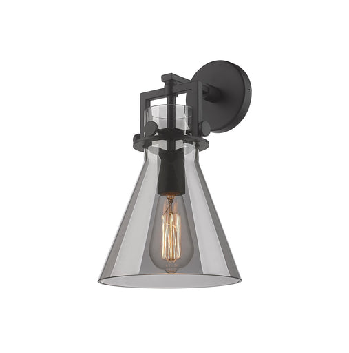Downtown Urban One Light Wall Sconce Matte Black