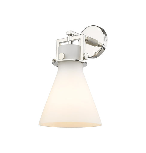 Downtown Urban One Light Wall Sconce Polished Nickel