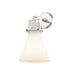 Innovations - 411-1W-PN-G411-8WH - One Light Wall Sconce - Downtown Urban - Polished Nickel