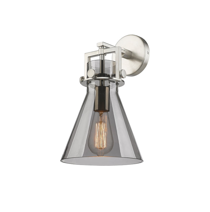 Innovations - 411-1W-SN-G411-8SM - One Light Wall Sconce - Downtown Urban - Satin Nickel