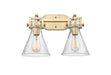 Innovations - 411-2W-BB-G411-7SDY - Two Light Bath Vanity - Newton - Brushed Brass