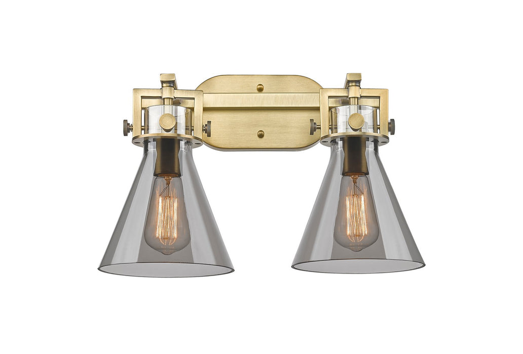 Innovations - 411-2W-BB-G411-7SM - Two Light Bath Vanity - Newton - Brushed Brass