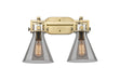 Innovations - 411-2W-BB-G411-7SM - Two Light Bath Vanity - Newton - Brushed Brass