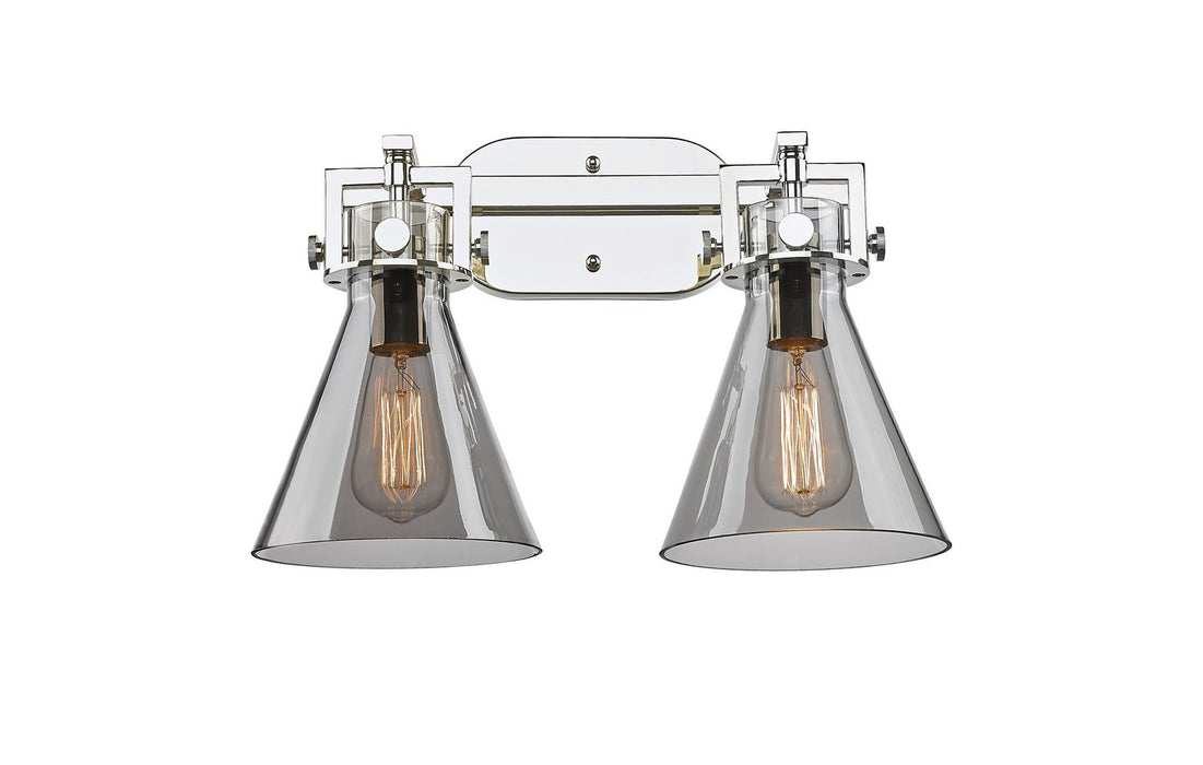 Innovations - 411-2W-PN-G411-7SM - Two Light Bath Vanity - Newton - Polished Nickel