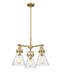 Innovations - 411-3CR-BB-G411-7CL - Three Light Pendant - Downtown Urban - Brushed Brass
