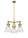 Innovations - 411-3CR-BB-G411-7SDY - Three Light Pendant - Downtown Urban - Brushed Brass