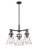 Innovations - 411-3CR-BK-G411-7SDY - Three Light Pendant - Downtown Urban - Matte Black