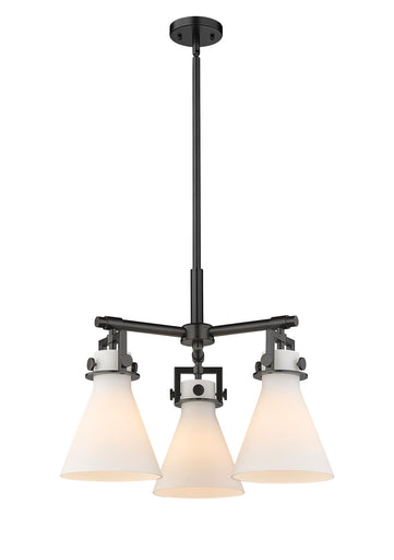 Downtown Urban Three Light Pendant Matte Black
