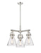 Innovations - 411-3CR-PN-G411-7CL - Three Light Pendant - Downtown Urban - Polished Nickel
