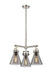 Innovations - 411-3CR-PN-G411-7SM - Three Light Pendant - Downtown Urban - Polished Nickel