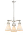 Innovations - 411-3CR-PN-G411-7WH - Three Light Pendant - Downtown Urban - Polished Nickel