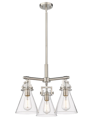 Downtown Urban Three Light Pendant Satin Nickel
