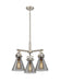 Innovations - 411-3CR-SN-G411-7SM - Three Light Pendant - Downtown Urban - Satin Nickel