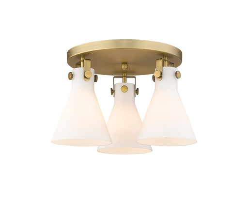 Downtown Urban Three Light Flush Mount