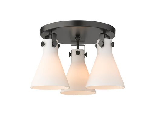 Downtown Urban Three Light Flush Mount