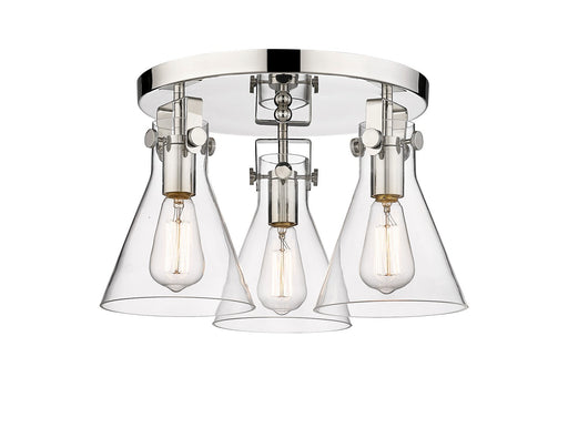 Downtown Urban Three Light Flush Mount