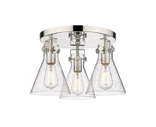 Downtown Urban Three Light Flush Mount