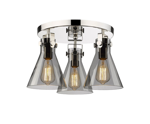 Downtown Urban Three Light Flush Mount