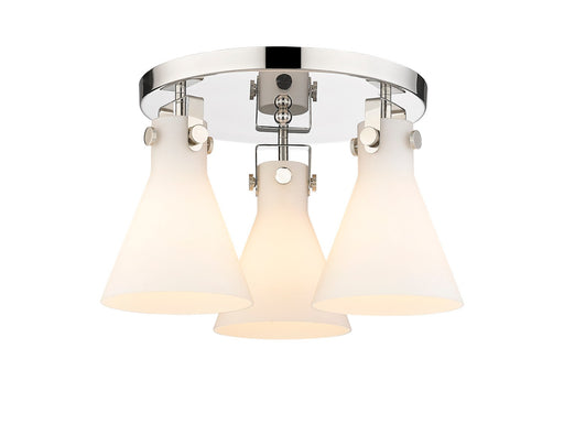 Downtown Urban Three Light Flush Mount