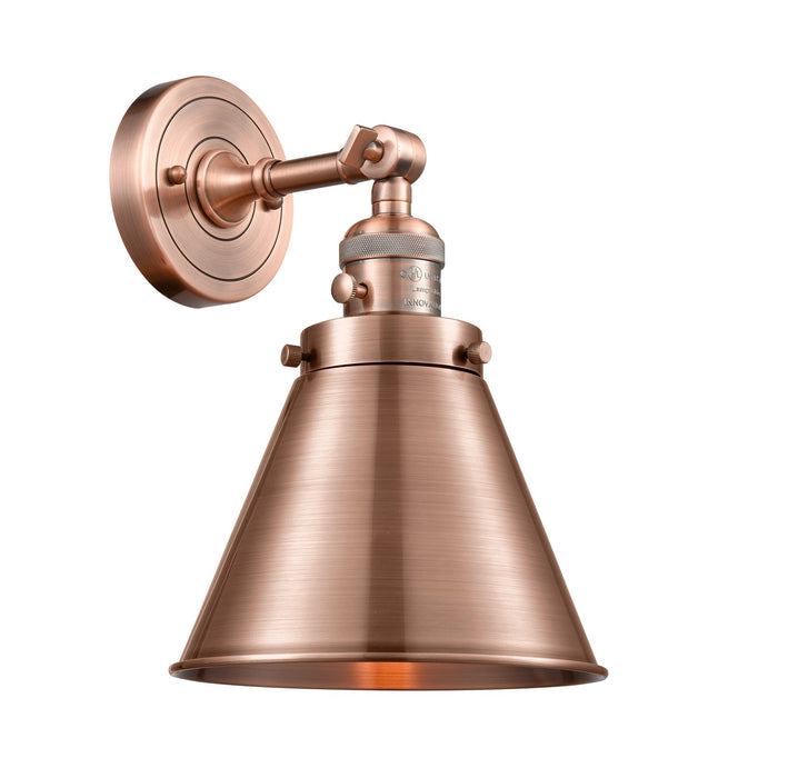 Innovations - 203SW-AC-M13-AC-LED - LED Wall Sconce - Franklin Restoration - Antique Copper