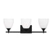Visual Comfort Studio - DJV1023MBK - Three Light Bath - Toffino - Midnight Black