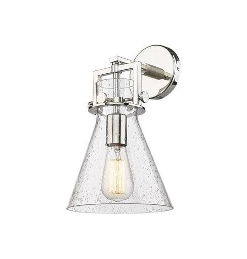 Downtown Urban One Light Wall Sconce Polished Nickel