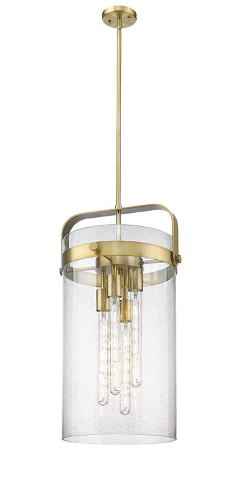 Innovations - 413-4SL-BB-G413-4S-12SDY - LED Pendant - Downtown Urban - Brushed Brass
