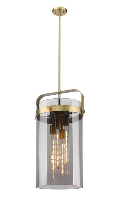 Innovations - 413-4SL-BB-G413-4S-12SM - LED Pendant - Downtown Urban - Brushed Brass